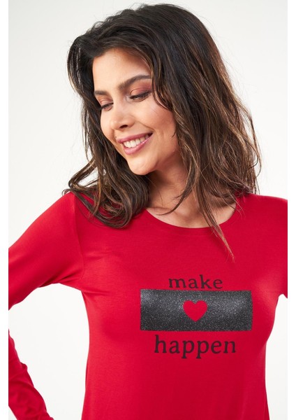 22422 Kadın Baskılı O Yaka Pijama Takım indirimleri