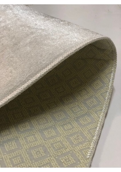 Gri Kaymaz Tabanlı Makinede Yıkanabilir Antialerjik Halı Kilim Yolluk Mablet