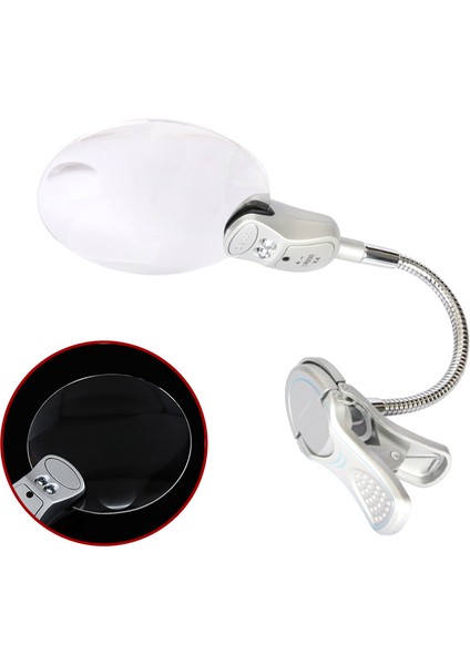 2x 6x 107MM Esnek Boyun Büyüteç (Yurt Dışından)