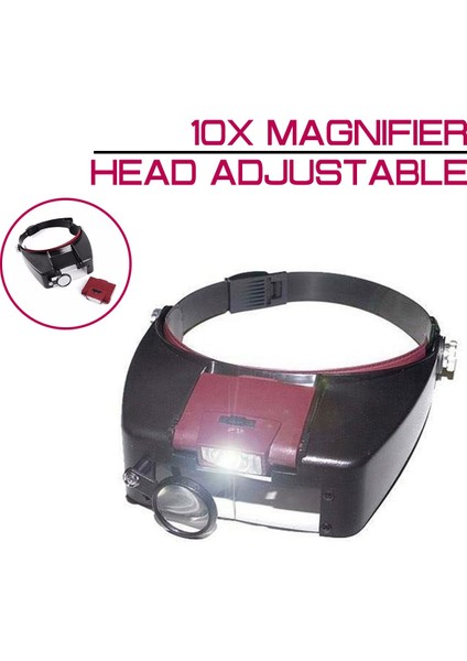 10X Işıklı Gözlük Kafa Ayarlanabilir 3. El Optik Büyüteç (Yurt Dışından) fiyatları