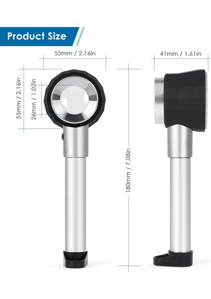Işıklı Optik Lensli ve Kalibrasyonlu 10X El Büyüteç (Yurt Dışından) fiyatları