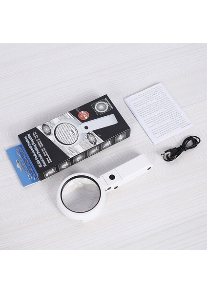 5x 11X USB Arayüzü 8 LED Işıkları Katlama Braketi Büyüteç (Yurt Dışından) indirimleri