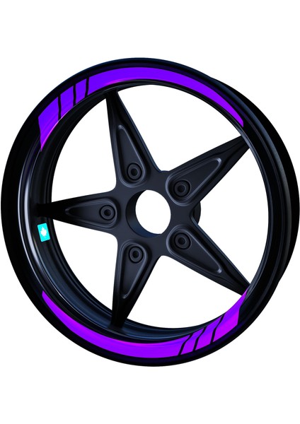 Moto Gp Iç Jant Şeridi Sticker Reflektif, Floresan, Özel Renkler Çınar Extreme