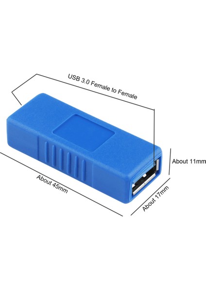 4923 USB 3.0 Dişi Dişi Ek Çevirici Dönüştürücü Adaptör