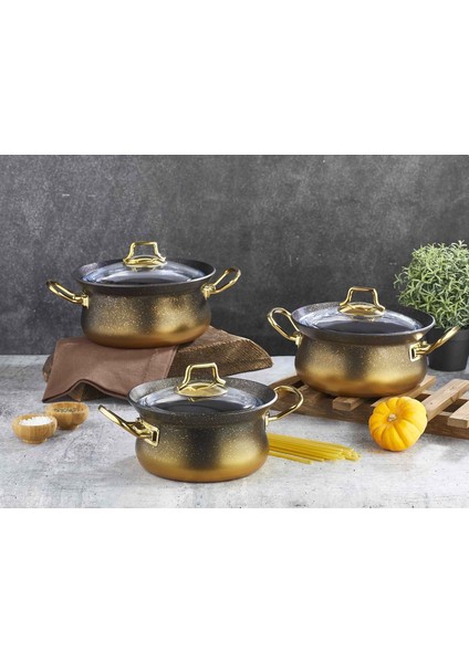 Granit 6 Parça Bakraç Set Siyah 3047