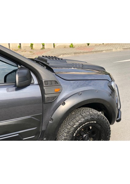 Ranger Scoop Kaput Şişirme Koruma Ince Model Mat Siyah 2015 - 2017 modelleri