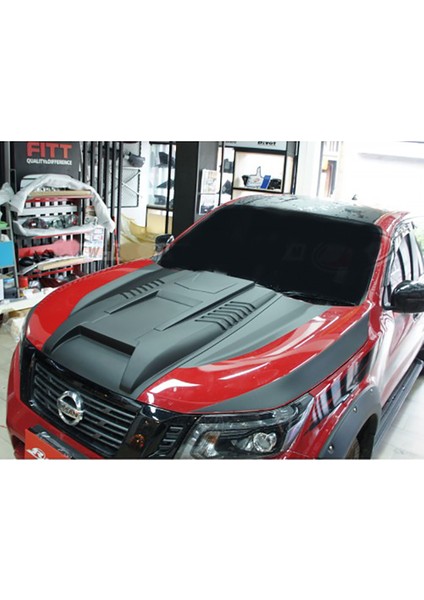 Nissan Navara Scoop Kaput Şişirme Koruma Mat Siyah 2015 + modelleri