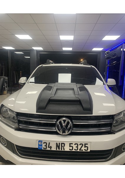 Vw Amarok Scoop Kaput Şişirme Scoop Koruma Mat Siyah 2010+