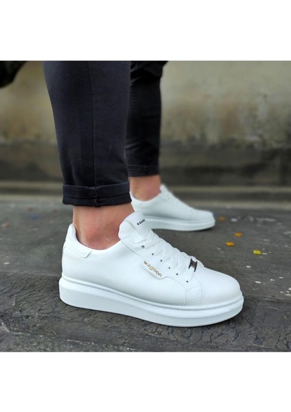 Wagoon WG01 Beyaz Düz Erkek Casual Ayakkabı