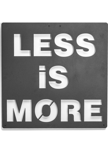 Less Is More Metal Duvar Tablosu