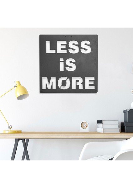 Less Is More Metal Duvar Tablosu