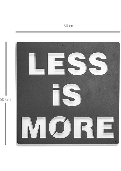 Less Is More Metal Duvar Tablosu