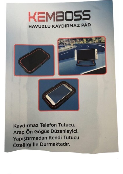 Havuzlu Kaydırmaz Ped Araç Içi Telefon Tutucu