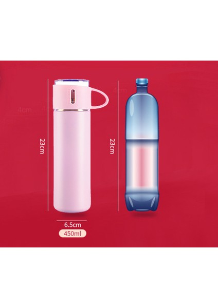 450 ml El Kapak Mat Çift Vakum Termos Kupası (Yurt Dışından)