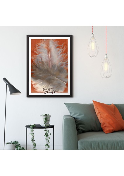 Georgia O'keeffe Tüyler Çerçeveli Poster Tablo 30 x 40 cm
