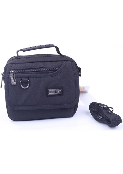 1022 Orta Siyah Erkek Cırtlı Kapaklı El ve Omuz Çantası fiyatları