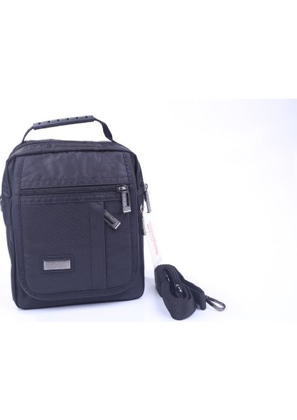 902 Siyah Erkek Orta Kapaklı El ve Omuz Çantası