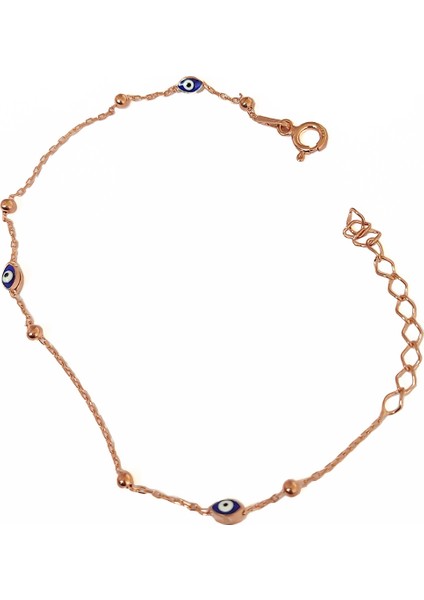 Nazar Boncuklu Gümüş Zincir Bileklik fiyatları