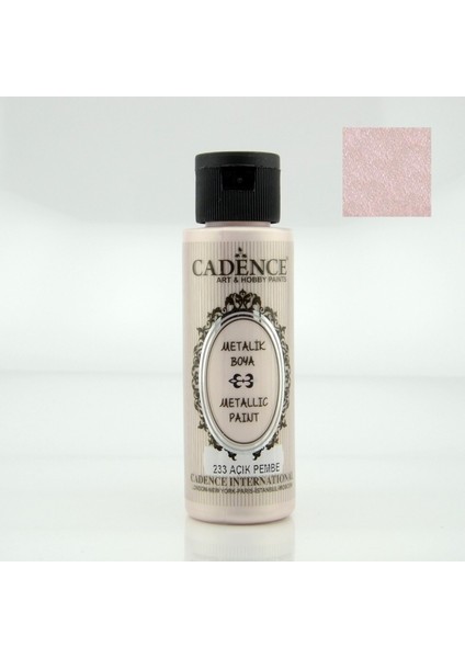 233 Açık Pembe 70ML Metalik Boya