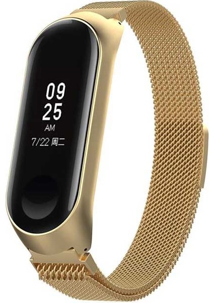Xiaomi Mi Band 5 Mi Band 6 Tme Metal Hasır Kordon Kayış
