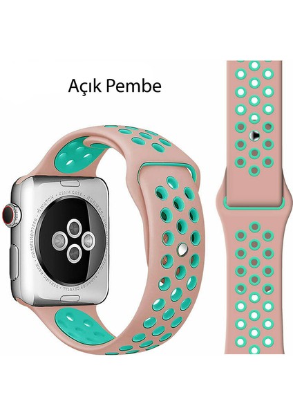 Apple Watch Uyumlu 1 2 3 4 5 6 7 42MM 44MM 45MM Spor Silikon Tme Kordon