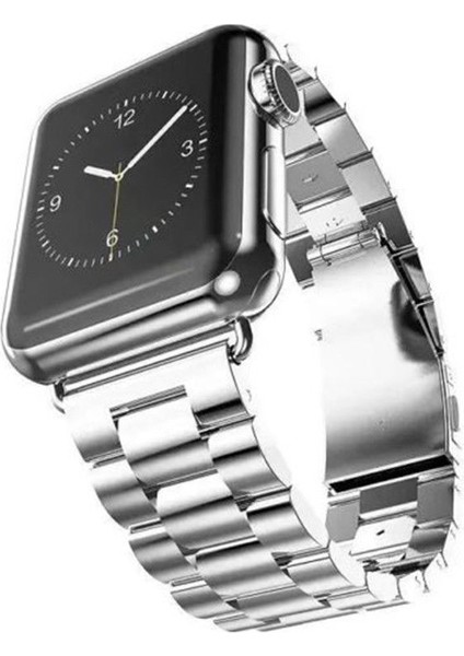 Apple Watch Uyumlu 2 3 4 5 6 7 38MM 40MM 41MM Çelik Steel Kordon Kayış
