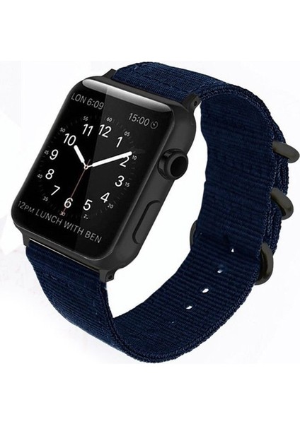Apple Watch Uyumlu 1 2 3 4 5 6 7 Seri 42MM 44MM 45MM Spor Kanvas Kordon