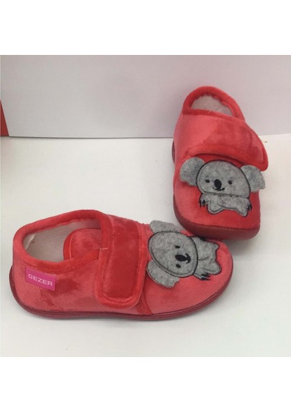 03103 Ev Ayakkabısı Koalalı - Kırmızı - 30