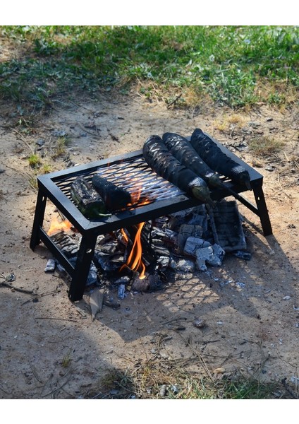 Campout Ateş Üstü Orta Boy Izgara Mangal +Çanta