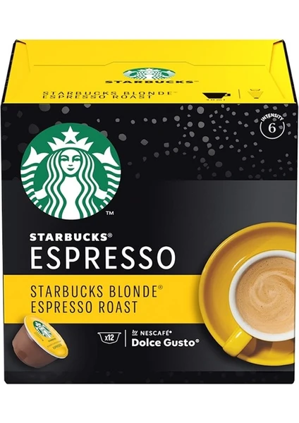 Blonde Espresso Roast By Nescafé Dolce Gusto, Prajire Usoara 12 Kapsül 66 gr