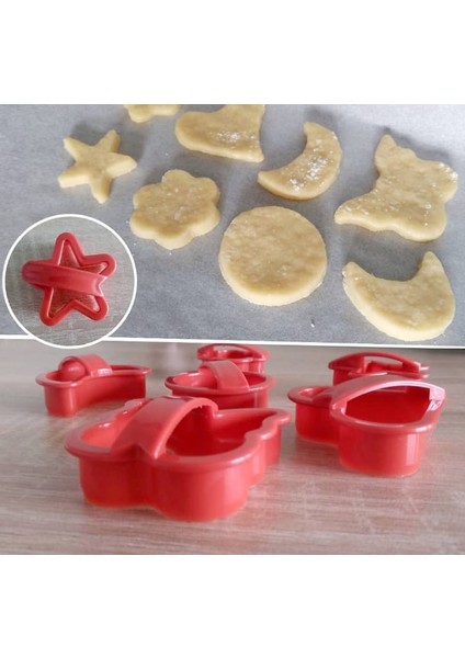 6'lı Kurabiye Bisküvi Kalıbı