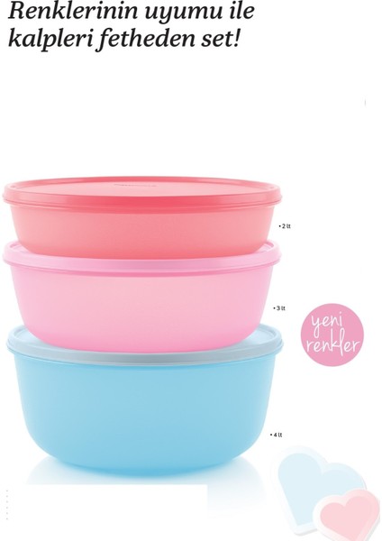 Mega Şeker Set 3'lü ve 10 Litre Saklama ve Hazırlama Kabı Şirine