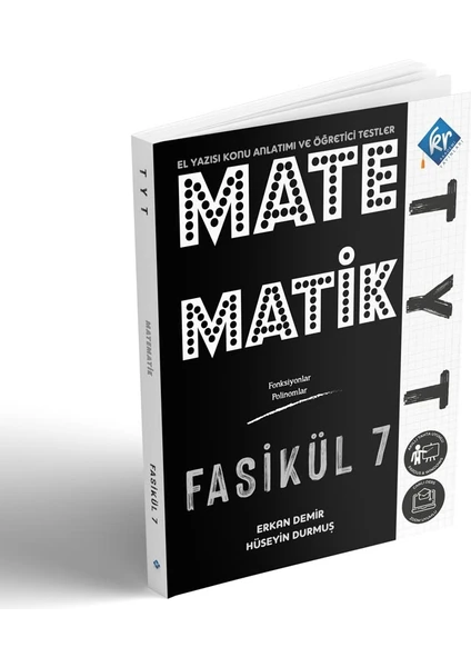 Kr Akademi Yayınları TYT Matematik El Yazısı Konu Anlatım 7. Fasikül