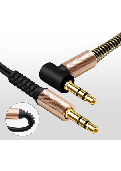 3.5mm L Tipi Jack Mikrofonlu Aux Telefon,bilgisayar,araçlar Için Stereo Aux  Kablosu