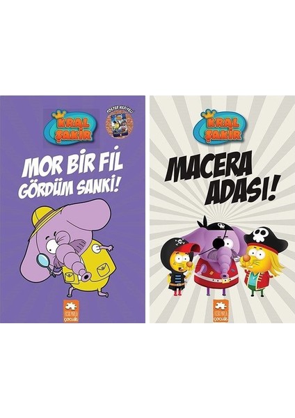 Kral Şakir 7 & 8 Set - Mor Bir Fil Gördüm Sanki & Macera Adası