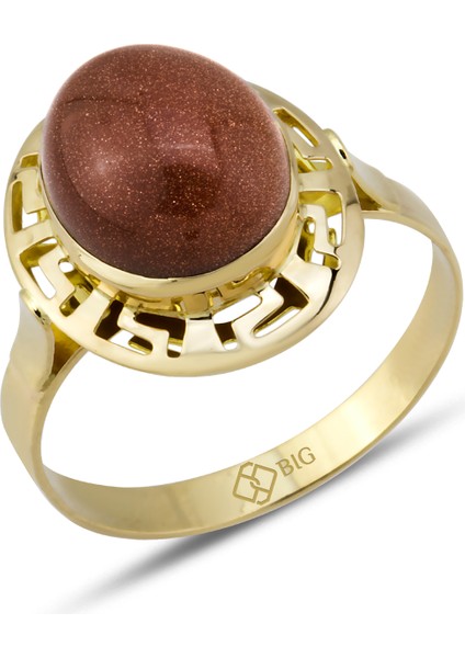 Altın Grek Kumtaş Yüzük 10