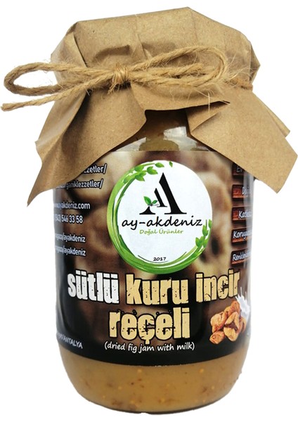 Ay Akdeniz - Sütlü Kuru Incir Reçeli 400 gr