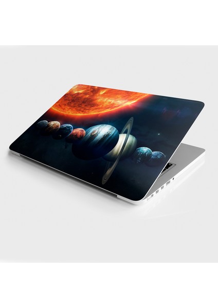 Güneş Sistemi ve Gezegenler Temalı Laptop Pc Macbook Üzerine Kaplama