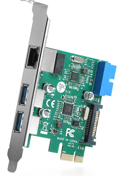 2x USB3.0 + Gigabit Lan Pcıe X1 Ağ Kartı (Dk-Nt-Peglanu2)