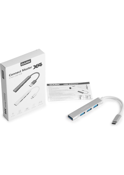 Dk-Ac USB310c Connect Master X4 USB 3.0 - 4 Port USB 3.0 Hub