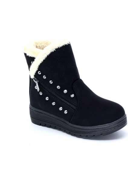 Trendyshose 6411 Kız Çocuk Içi Kurklu Kaymaz Taban Bot