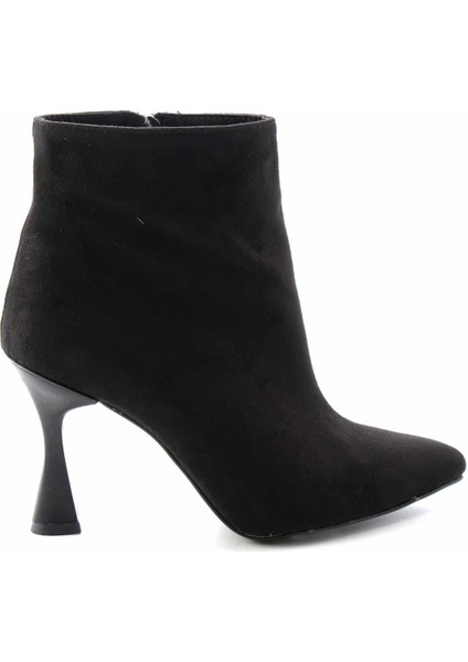 Siyah Süet Kadın Bot ve Bootie K029480100