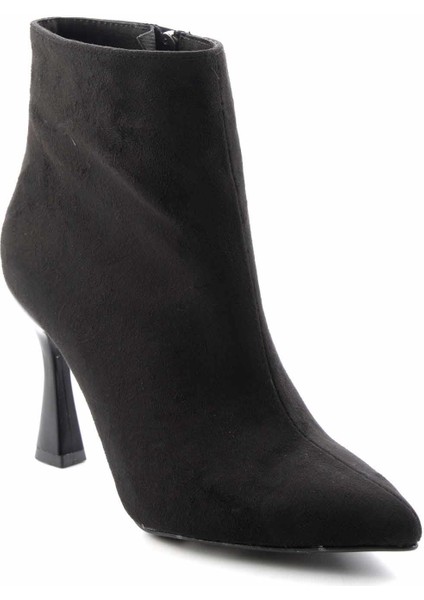 Siyah Süet Kadın Bot ve Bootie K029480100