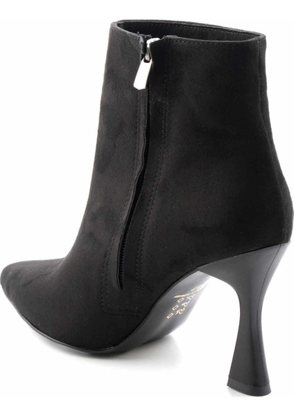Siyah Süet Kadın Bot ve Bootie K029480100