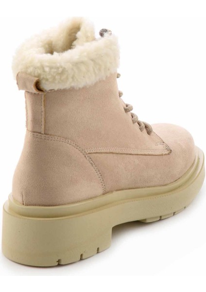 Bej Süet Kadın Bot ve Bootie K029901015