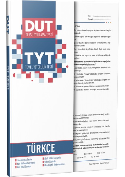 TYT Türkçe Ders Uygulama Testleri