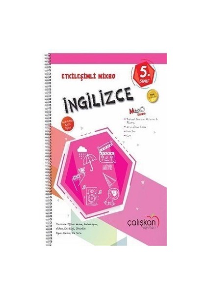 Çalışkan 5. Sınıf Mikro Defter/ Ingilizce