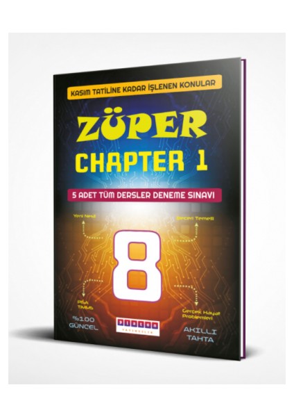 Platon Yayıncılık 8. Sınıf Züper Chapter 1 5 Adet Tüm Dersler Denemesi