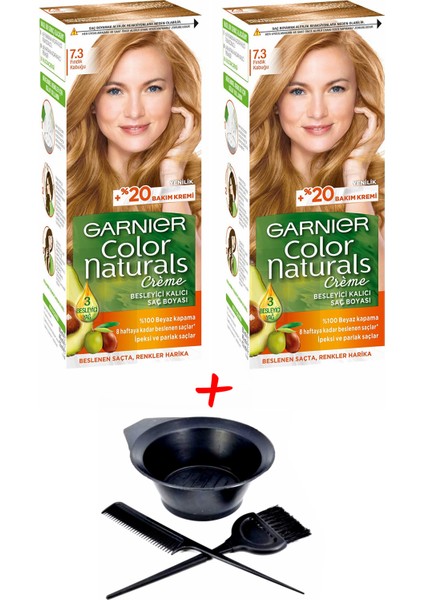 Color Nat 7.3 Fındık Kabuğu Saç Boyası + Saç Boyama Seti