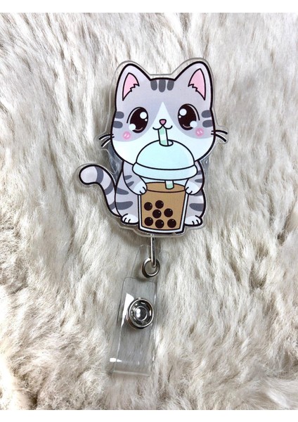 Kahve Içen Kedi Yoyo Kartlık